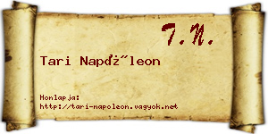 Tari Napóleon névjegykártya
